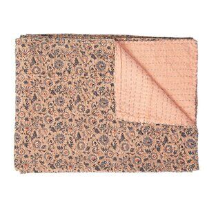 Taj Hotel Home Decor Kantha Cotton Throw | 1-Piece | Multicolor | 50"x70"
